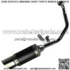 GY6 150cc High Performance Exhaust Muffler System Shorty for ATV 4 Stroke Chinese Scooter Moped ATV Go Kart Short Parts (Black) - Image 3