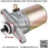 10 Teeth Electric Starter Motor for GY6 50cc Scooter Moped Parts Baja Tao Tao - Image 2