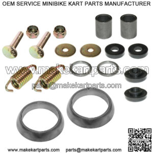 Exhaust Muffler Silencer Kit for Polaris Sportsman 700 4X4 2002-2007 W/Donuts