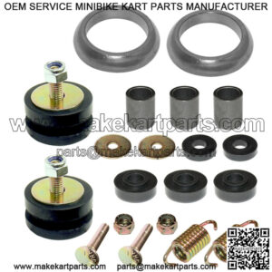 Exhaust Muffler Silencer Kit for Polaris Sportsman 800 6X6 EFI 09-14 W/Donuts