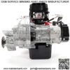 49cc 2-stroke Motor Pocket Bike Engine with Performance Single Cylinder Pull Start Engine Mini Bikes Exhaust Motor Kit for Mini Pocket Dirt Pit Bike