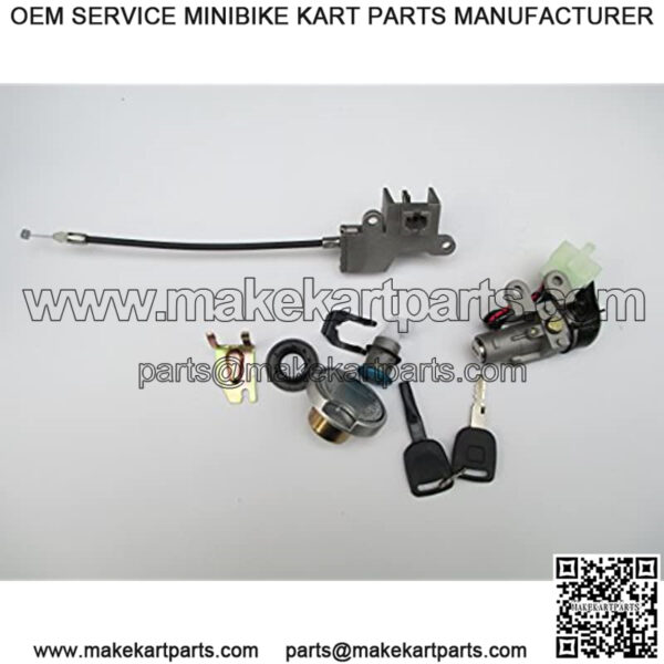 Scooter Ignition Switch Key Set 49 50 cc TaoTao Peace Roketa Jonway NST Tank Gy6 - Image 4