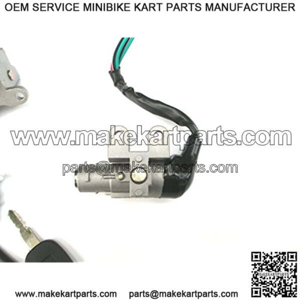 Scooter Ignition Switch Key Set 49 50 cc TaoTao Peace Roketa Jonway NST Tank Gy6 - Image 5