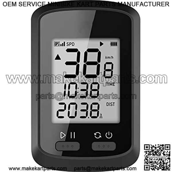 GPS Bike Computer, Wireless Bluetooth Bike Speedometer and Odometer, Rechargeable Cycling Computer MTB Tracker with LCD Automatic Backlight Display, IPX7 Waterproof Fits All Bikes Electric Bike