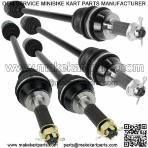 Front Rear Left Right CV Joint Axles for Polaris RZR 4 XP 900 2012 2013