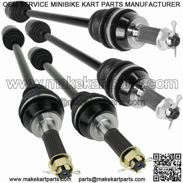 Front Rear Left Right CV Joint Axles for Polaris RZR 4 XP 900 2012 2013