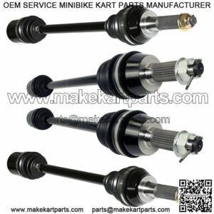 Front Rear Left Right Complete CV Joint Axles for Polaris RZR 570 S 2017