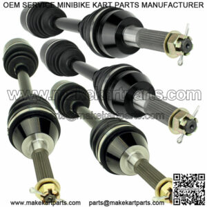 Front Rear Left Right CV Joint Axles for Polaris Sportsman X2 500 EFI 2007-2009