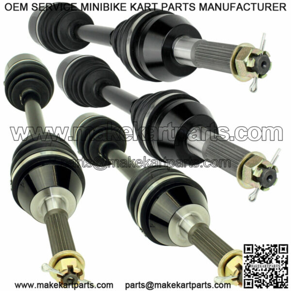Front Rear Left Right CV Joint Axles for Polaris Sportsman X2 500 EFI 2007-2009