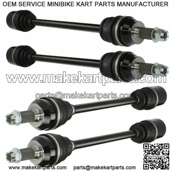 Front Rear Left Right Complete CV Joint Axles for Polaris RZR 4 900 2015-2017