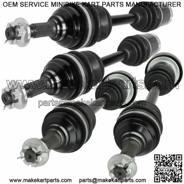 Front Rear Left Right Complete CV Joint Axles for Arctic Cat 250 4X4 2002