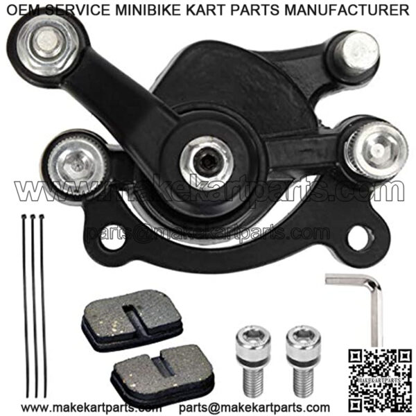 Disc Brake Caliper and Pad for MBX10 MBX11 80cc MM-B80 105cc MM-B105 CT100U CC100X Trail Mini Bike 47 49cc Mini ATV Gas Scooter Dirt Pocket Bike