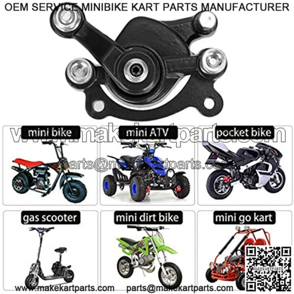 Disc Brake Caliper and Pad for MBX10 MBX11 80cc MM-B80 105cc MM-B105 CT100U CC100X Trail Mini Bike 47 49cc Mini ATV Gas Scooter Dirt Pocket Bike - Image 4