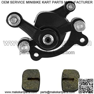 Disc Brake Caliper Replaced Pad for 97cc 2.8HP DB30 Doodle Bug Mini Dirt Bike Moto Classic Electric Razor MX500 33cc Motovox MVS10 43cc 47cc 49cc Moto ATV Gas Scooter Dirt Pocket Bike   (black)