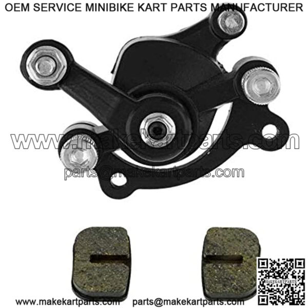 Disc Brake Caliper Replaced Pad for 97cc 2.8HP DB30 Doodle Bug Mini Dirt Bike Moto Classic Electric Razor MX500 33cc Motovox MVS10 43cc 47cc 49cc Moto ATV Gas Scooter Dirt Pocket Bike   (black)