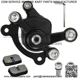 Disc Brake Caliper and Pads for 97cc 2.8HP Baja Motorsports Doodle Bug DB30 (Blitz, Dirt Bug, Racer) MVS10 Electric Razor MX500 RSF350 Mini Bike 43 47 49cc Mini ATV Gas Scooter Dirt Pocket Bike