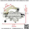 Front Left Brake Caliper w/ Pads Assembly Fits Kawasaki KFX700 KSV700 2004-2009 - Image 2