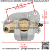 Front or Rear Left Brake Caliper for Yamaha Grizzly 700 YFM700 4x4 2007 - 2021 - Image 2
