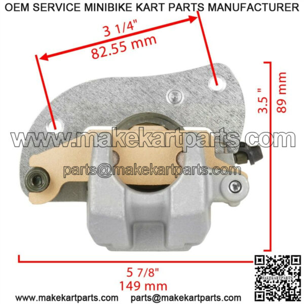Front or Rear Left Brake Caliper for Yamaha Grizzly 700 YFM700 4x4 2007 - 2021 - Image 2