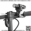Bicycle light clip 360 degree rotating light clip flashlight light stand headlight fixing bracket electric scooter accessories - Image 2