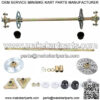 Rear Axle Assembly Go Kart Rear Wheel Axle Shaft Assembly Complete Wheel Hub Kit for DIY Go Kart ATV Quad Buggy Mini Bike (29" Axle Overall Length)