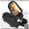 UTV Rear View Side Mirrors Convex For 1.75" Polaris RZR 570/800 /900 S /1000 XP (For: John Deere Gator CS) - Image 2