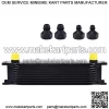 10-row engine oil cooler British-style 10-layer oil radiator AN8/AN6 adapter AN10 oil cooler - Image 2
