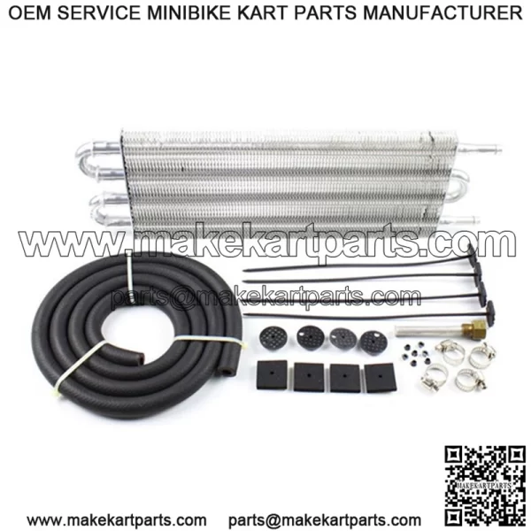 4-Ply Transmission Oil Cooler Universal Remote Transmission Oil Cooler Automatic Aluminum Radiator Converter - Image 4