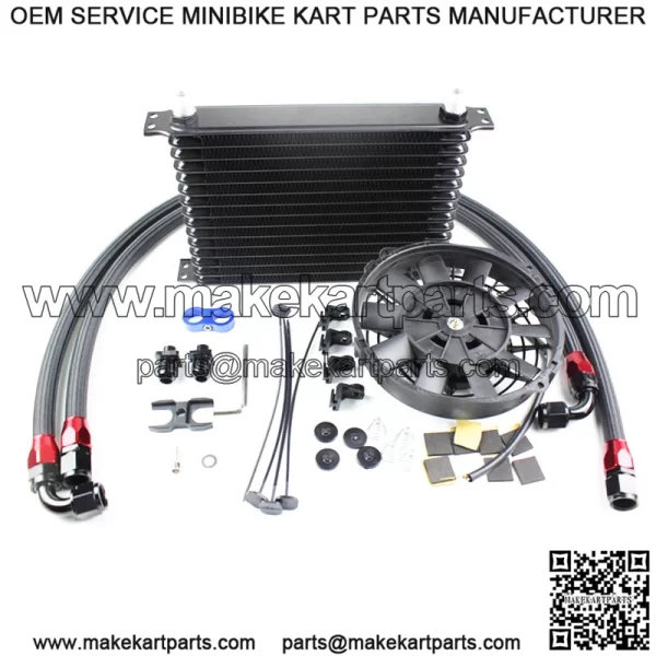 Modified Japanese 15-layer oil cooling radiator suitable for BMW E36 E46 E80 E90 oil handle kit