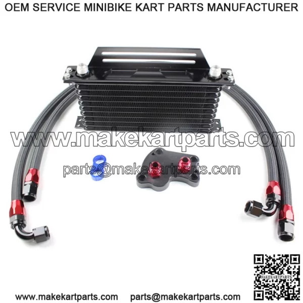 Modified Japanese 10-layer oil cooling radiator suitable for Mini Cooper R53 modified oil handle kit - Image 2
