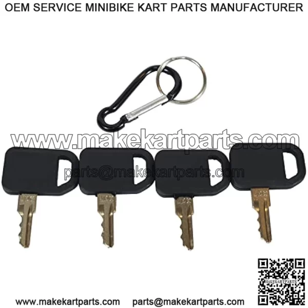 4 Ignition Key AM131841 fits for John Deere Gator (XUV,HPX,GX, GT,LX) and Mower - Image 2