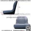 (2) Grey HIGH Back Seats for John Deere Gator XUV 620i, 850D, 550, 550 S4 UTV - Image 2