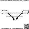 Replacement Side Mirrors for Yamaha 2006 2007 2008 2009 2010 2012 2013 2014 FZ1 2015 FZS1 FZS10 Black Rear View Mirror Assembly - Image 2