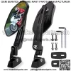 Motorcycle Rear view Mirrors Compatible with Yamaha R1 FZR YZF R6 Kawasaki Ninja 250 500 ZX6R Honda CBR600 600 900 F3 F4i 1000RR Suzuki GSXR Motorcycle CNC Aluminum Anti-Glare Side Mirror