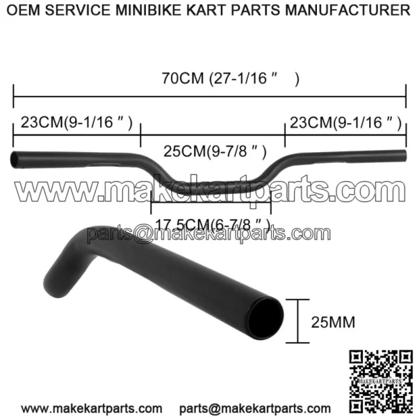 7/8" 22mm Handle Bar Drag Handlebar Black For KAWASAKI VULCAN S Bobber Chopper - Image 2