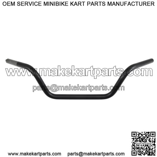 1in. Handlebar Flat Black Buckhorn Low Bend