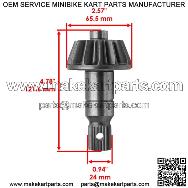 Front Differential Ring & Pinion For Polaris RZR RS1 18 3236626 3236354 - Image 3