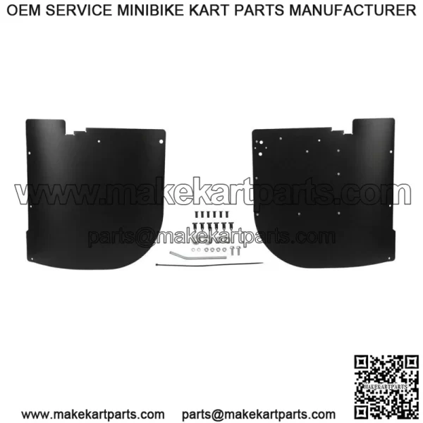 Rear Wheel Inner Liner Mud Guards Fenders For 13-17 Polaris Ranger XP900 XP1000