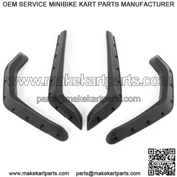 LH+RH 4Pieces Fender Flares For Polaris RZR 800 / 4 800 / 800 S 2008 2009 2010 (For: Polaris) - Image 3