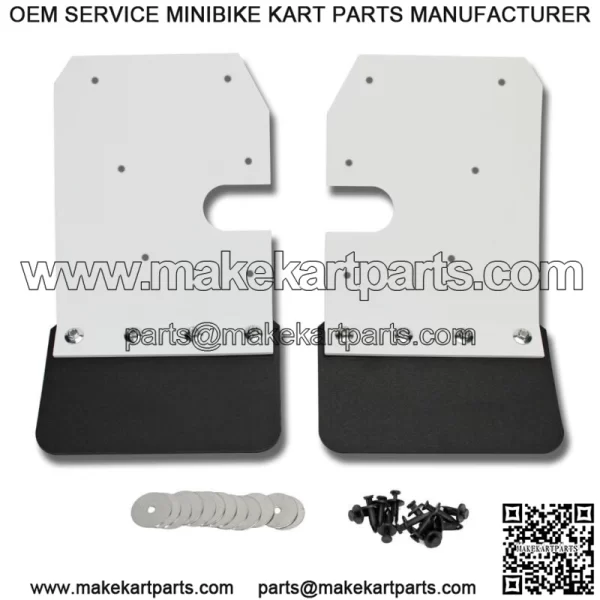 Mud Flaps for Polaris XL XXL Fenders RZR XP       WHITE