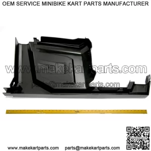 Polaris Ranger Left Hand Center Fender with Rocker, Gloss Black,  OEM Part 5450352-070, Qty 1