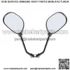ATV Universal Rear View Side Mirrors With 7/8" Handlebar Mount For Honda Yamaha - Image 2
