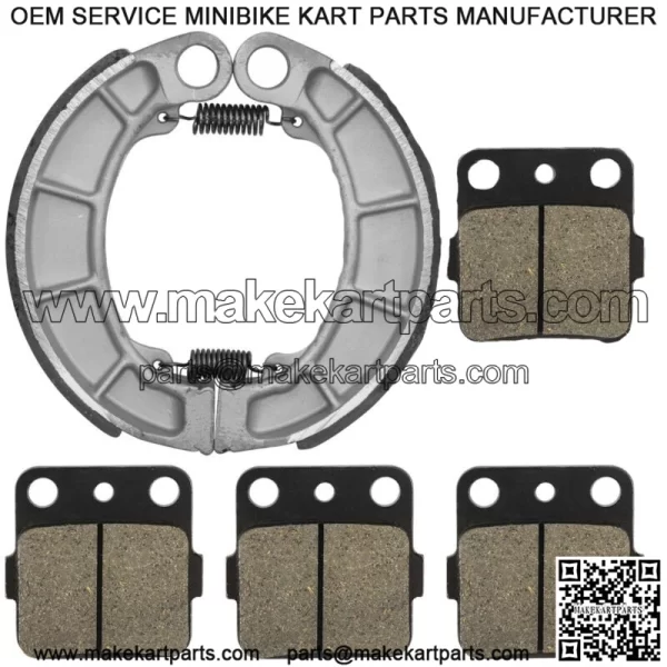 Front Brake Pads & Rear Shoes for Honda TRX420FPM TRX420TE TRX420TM 2007-2018
