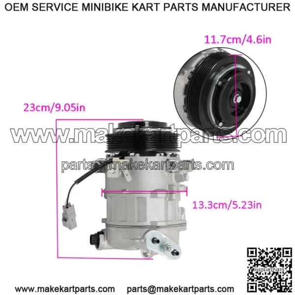 For Chrysler 200 2015-2017 Jeep Cherokee 2014-2021 A/C Compressor w/ Clutch 2.4L - Image 2