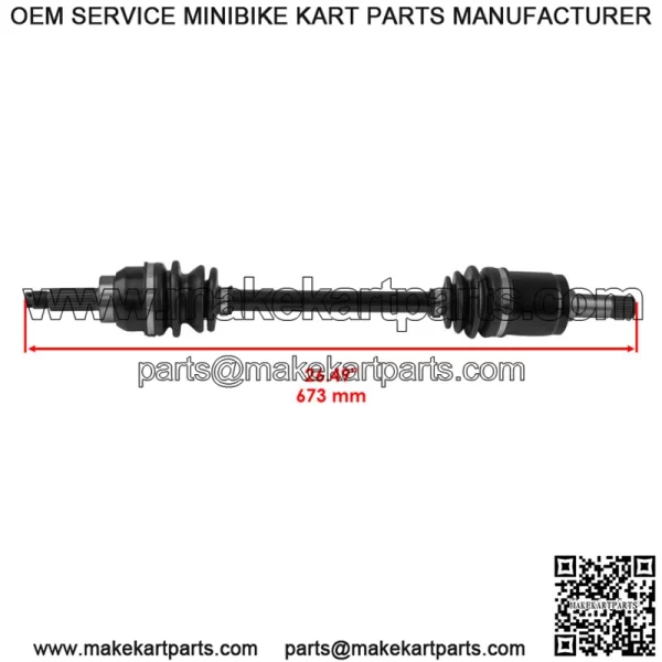 Front Left & Right Axles for Honda Pioneer 500 44350-HL5-A41 / 44250-HL5-A41 - Image 4