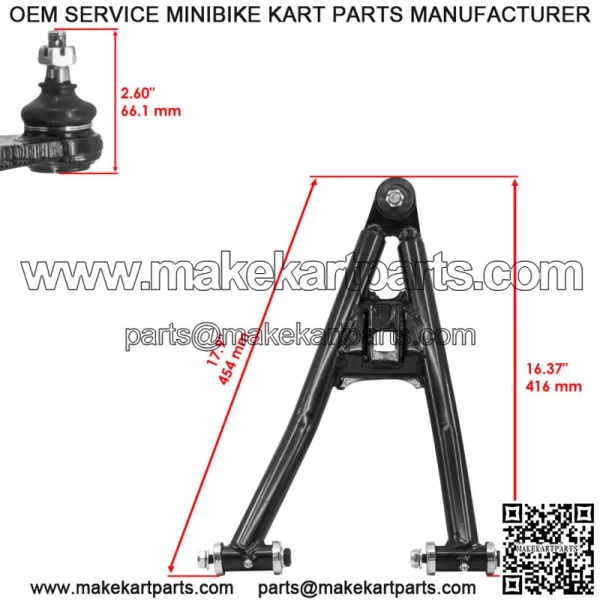 Front Upper Lower Left Right A-Arm for Yamaha RAPTOR 700 YFM700R 2006-09 - Image 4