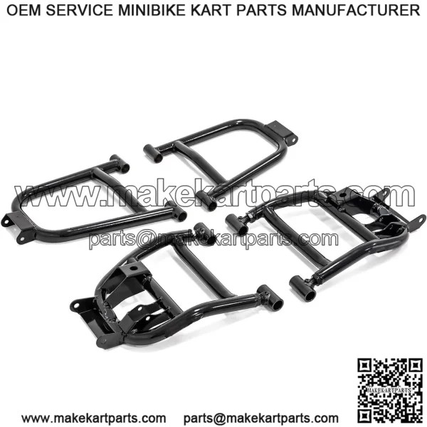 Heavy Duty High Clearance 1.5" Rear Offset A-Arms/Control Arm for Polaris Ranger Full Size XP 1000 (2017-2022) and 1000 Crew (2019-2020) - Black