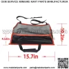 For Universal Black+Red Wire Car Seat Back Organizer Bag PU Leather+Thick Nylon - Image 3