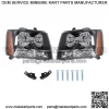 For 2007-14 Avalanche/Suburban/Tahoe Headlights Amber Corner Black Housing RH+LH - Image 2