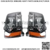 For 2007-14 Avalanche/Suburban/Tahoe Headlights Amber Corner Black Housing RH+LH - Image 3